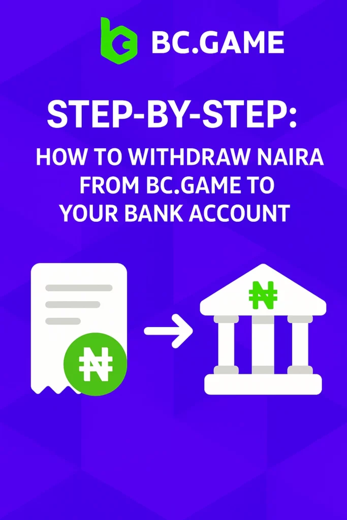 Withdrawal steps for BC Game users from Nigeria